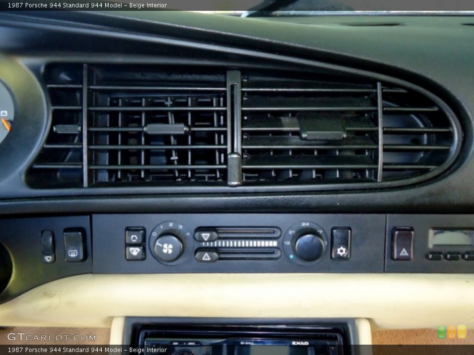 Beige Interior Controls for the 1987 Porsche 944  #102660538