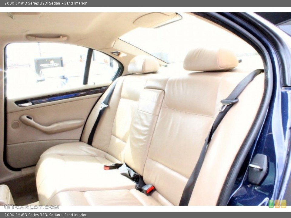 Sand Interior Rear Seat for the 2000 BMW 3 Series 323i Sedan #102662707