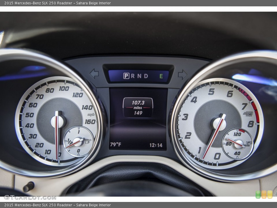 Sahara Beige Interior Gauges for the 2015 Mercedes-Benz SLK 250 Roadster #102666406