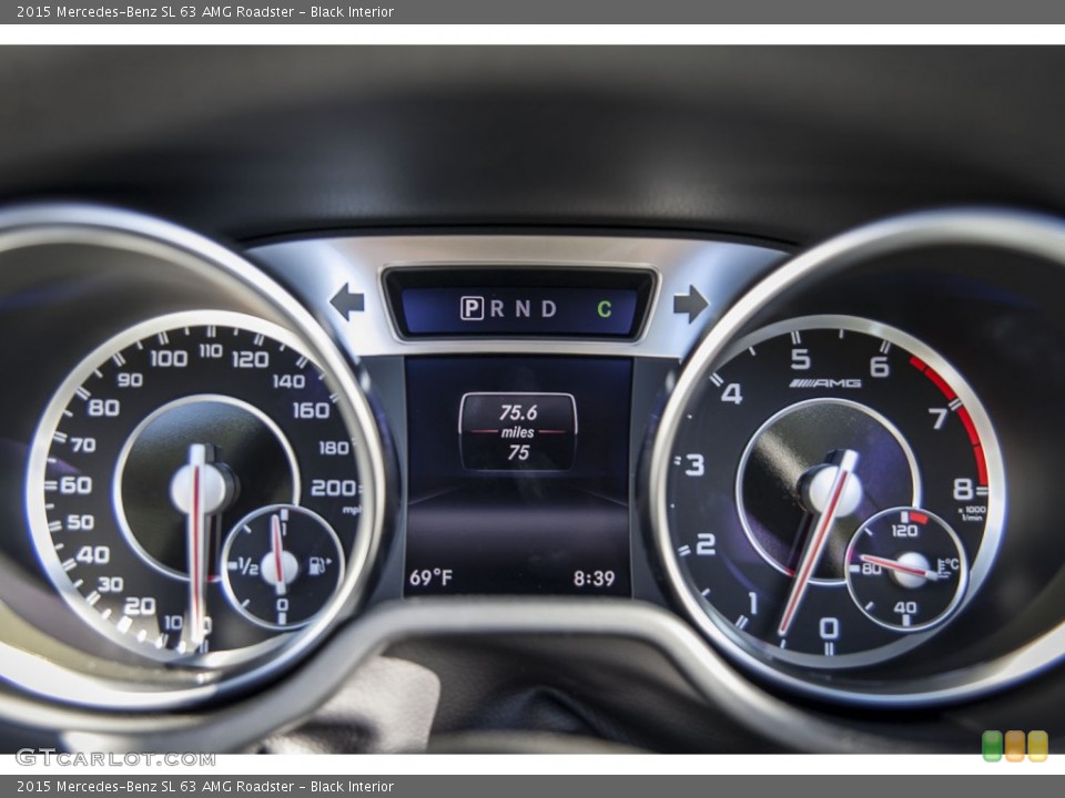 Black Interior Gauges for the 2015 Mercedes-Benz SL 63 AMG Roadster #102666781