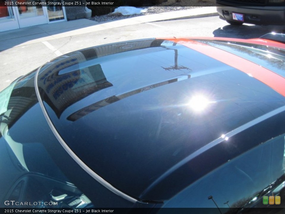 Jet Black Interior Sunroof for the 2015 Chevrolet Corvette Stingray Coupe Z51 #102669013