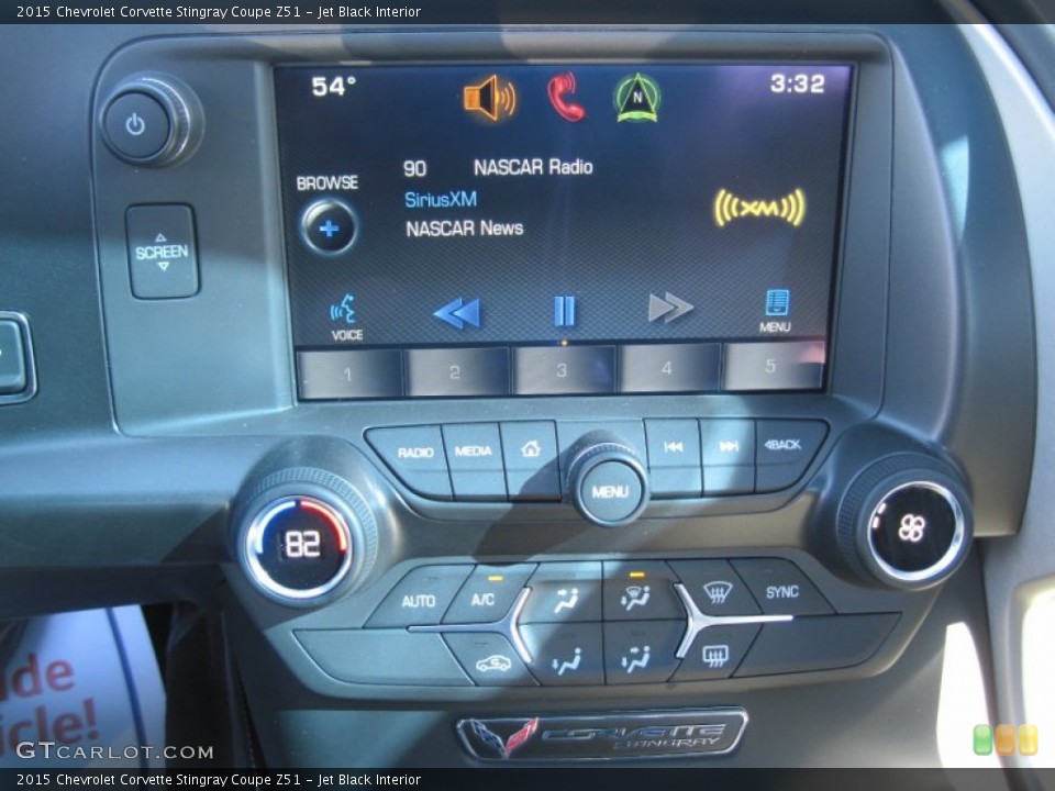 Jet Black Interior Controls for the 2015 Chevrolet Corvette Stingray Coupe Z51 #102669169