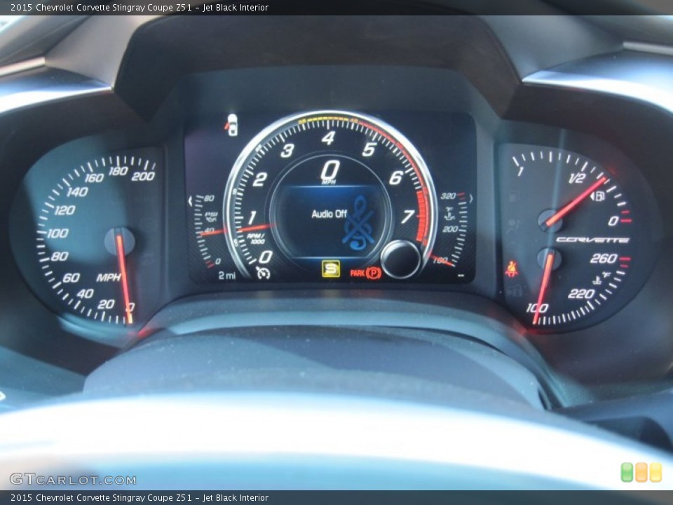 Jet Black Interior Gauges for the 2015 Chevrolet Corvette Stingray Coupe Z51 #102669187