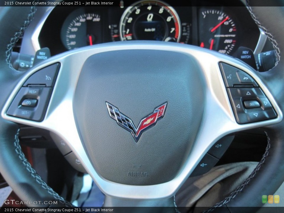 Jet Black Interior Controls for the 2015 Chevrolet Corvette Stingray Coupe Z51 #102669193