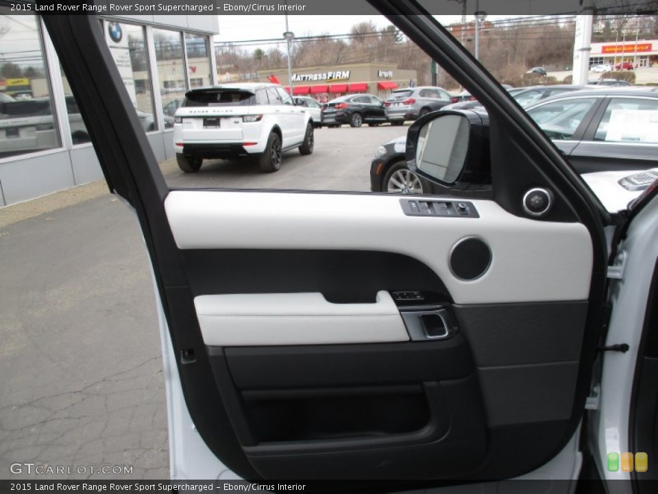 Ebony/Cirrus Interior Door Panel for the 2015 Land Rover Range Rover Sport Supercharged #102671359