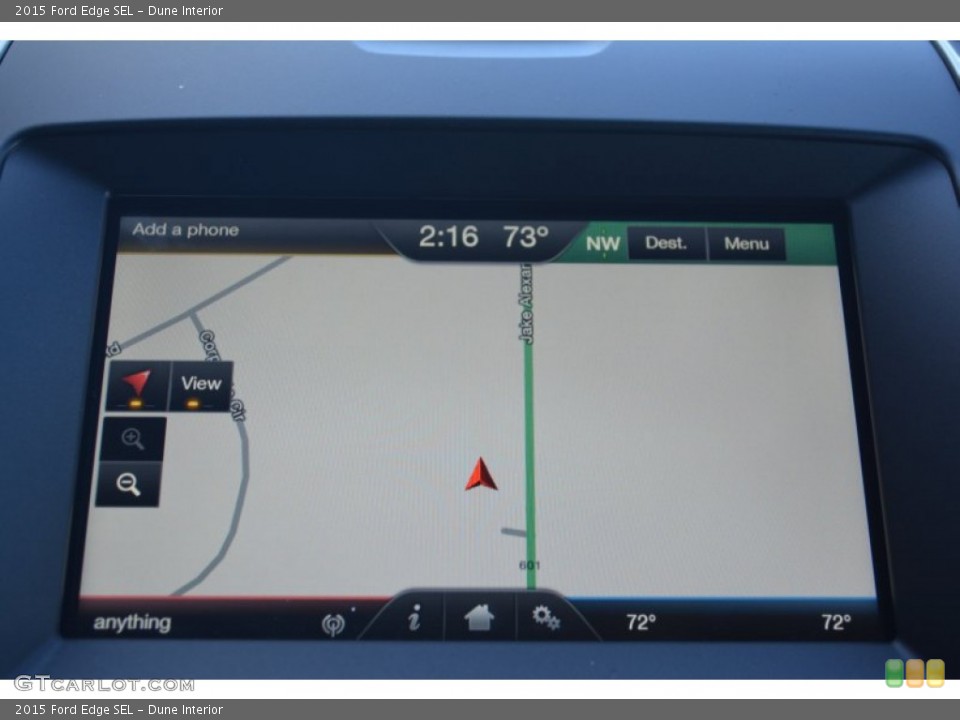 Dune Interior Navigation for the 2015 Ford Edge SEL #102675130