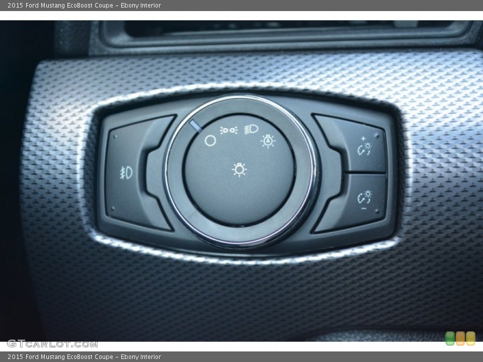 Ebony Interior Controls for the 2015 Ford Mustang EcoBoost Coupe #102675718