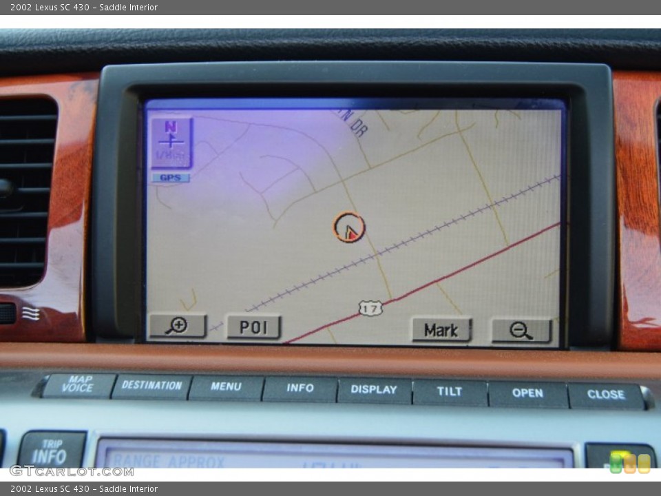 Saddle Interior Navigation for the 2002 Lexus SC 430 #102677033