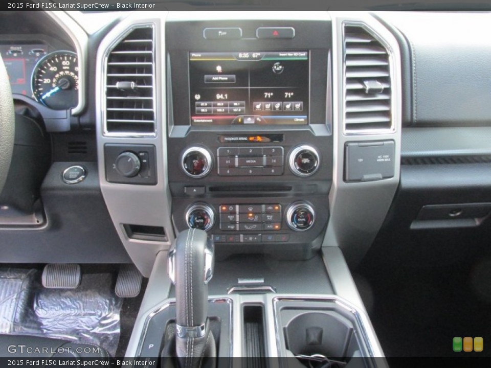 Black Interior Controls for the 2015 Ford F150 Lariat SuperCrew #102682501