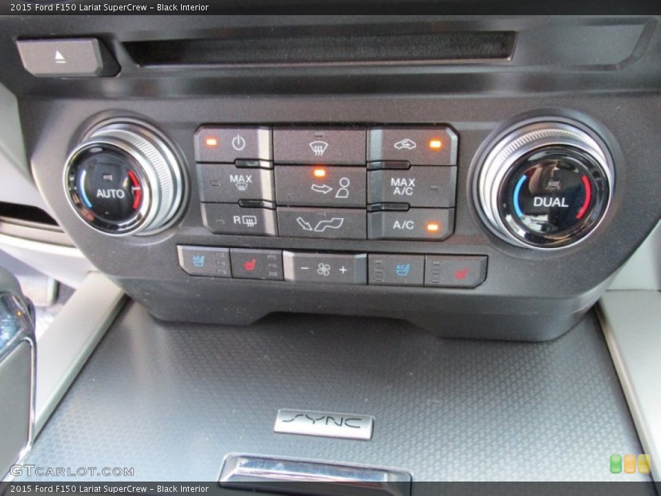 Black Interior Controls for the 2015 Ford F150 Lariat SuperCrew #102682543