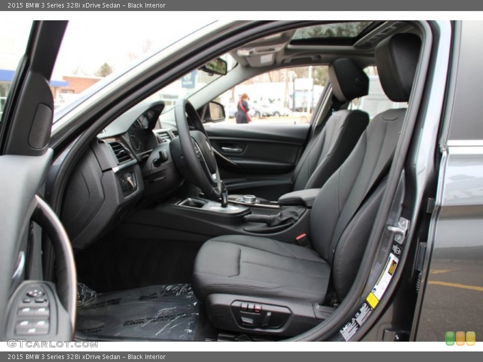 Black Interior Front Seat for the 2015 BMW 3 Series 328i xDrive Sedan #102685000