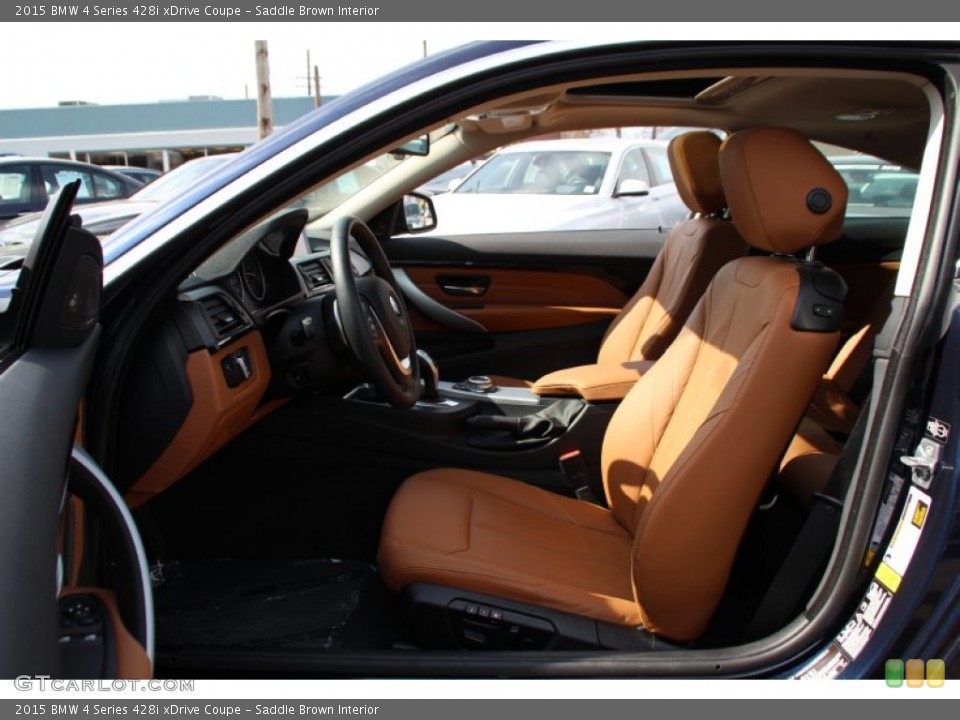 Saddle Brown Interior Front Seat for the 2015 BMW 4 Series 428i xDrive Coupe #102685612