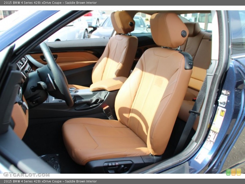 Saddle Brown Interior Front Seat for the 2015 BMW 4 Series 428i xDrive Coupe #102685639