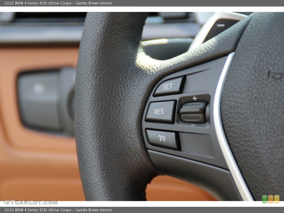 Saddle Brown Interior Controls for the 2015 BMW 4 Series 428i xDrive Coupe #102685726