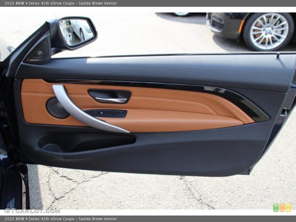 Saddle Brown Interior Door Panel for the 2015 BMW 4 Series 428i xDrive Coupe #102685804
