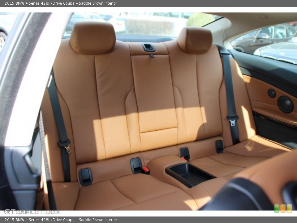 Saddle Brown Interior Rear Seat for the 2015 BMW 4 Series 428i xDrive Coupe #102685822