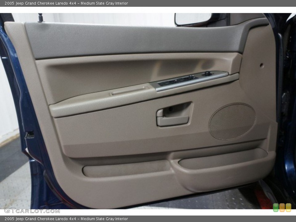 Medium Slate Gray Interior Door Panel for the 2005 Jeep Grand Cherokee Laredo 4x4 #102685882