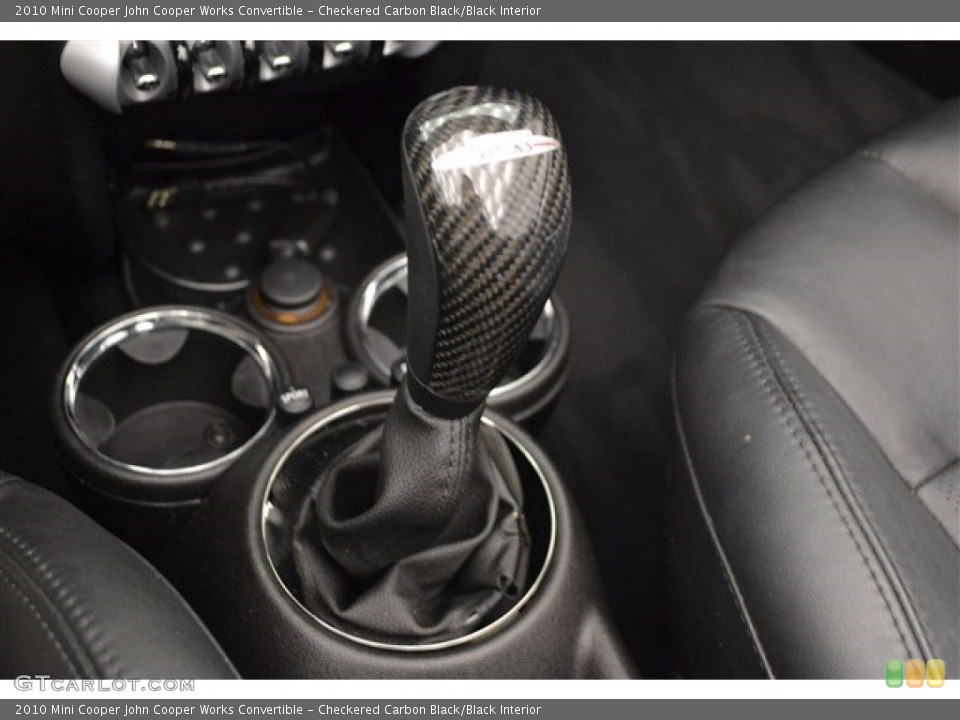 Checkered Carbon Black/Black Interior Transmission for the 2010 Mini Cooper John Cooper Works Convertible #102688888