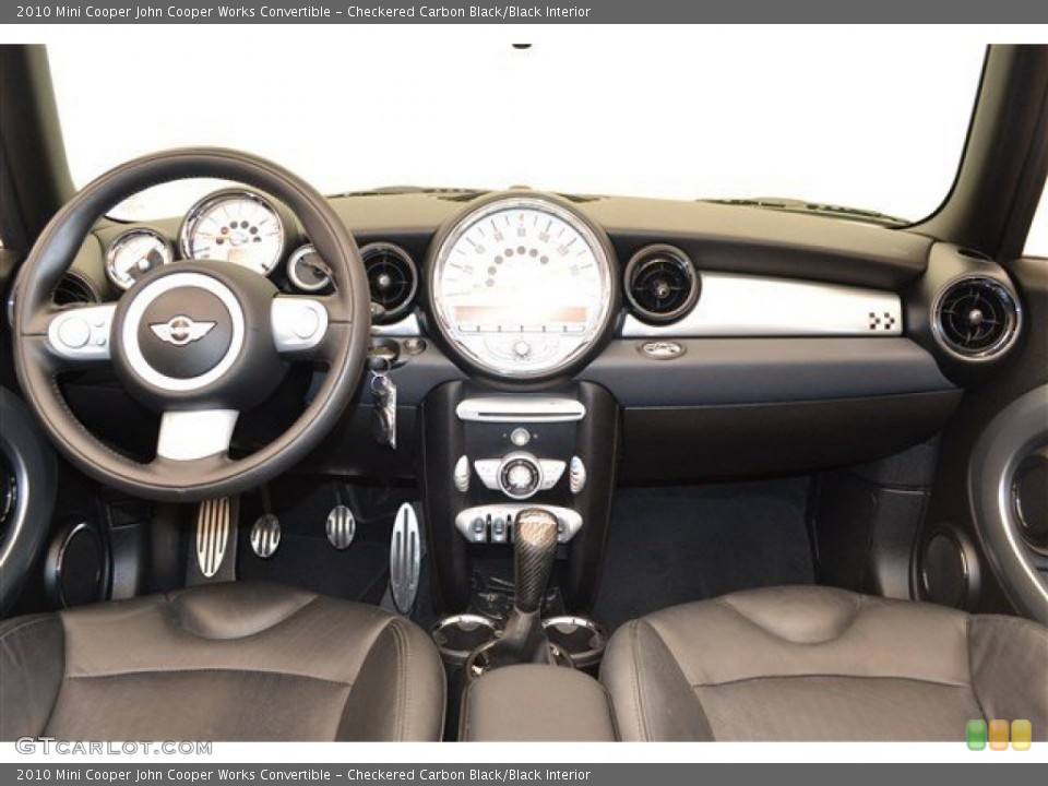Checkered Carbon Black/Black Interior Dashboard for the 2010 Mini Cooper John Cooper Works Convertible #102688956
