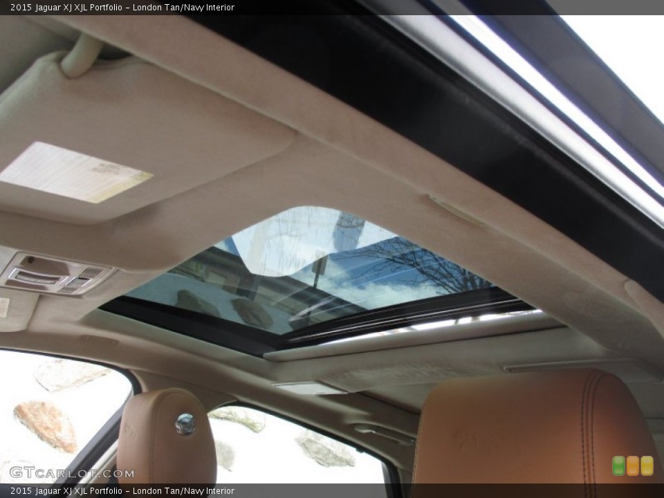 London Tan/Navy Interior Sunroof for the 2015 Jaguar XJ XJL Portfolio #102697544