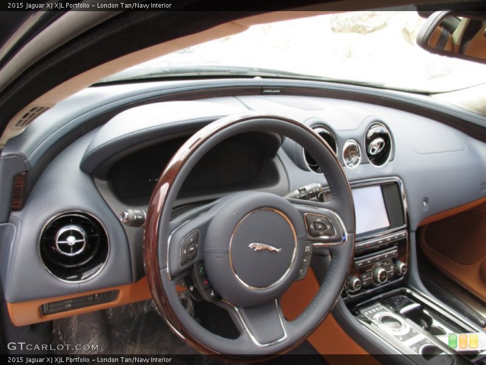 London Tan/Navy Interior Dashboard for the 2015 Jaguar XJ XJL Portfolio #102697585