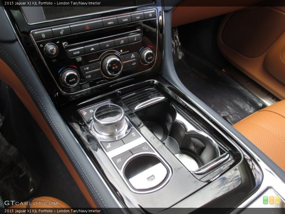 London Tan/Navy Interior Transmission for the 2015 Jaguar XJ XJL Portfolio #102697592