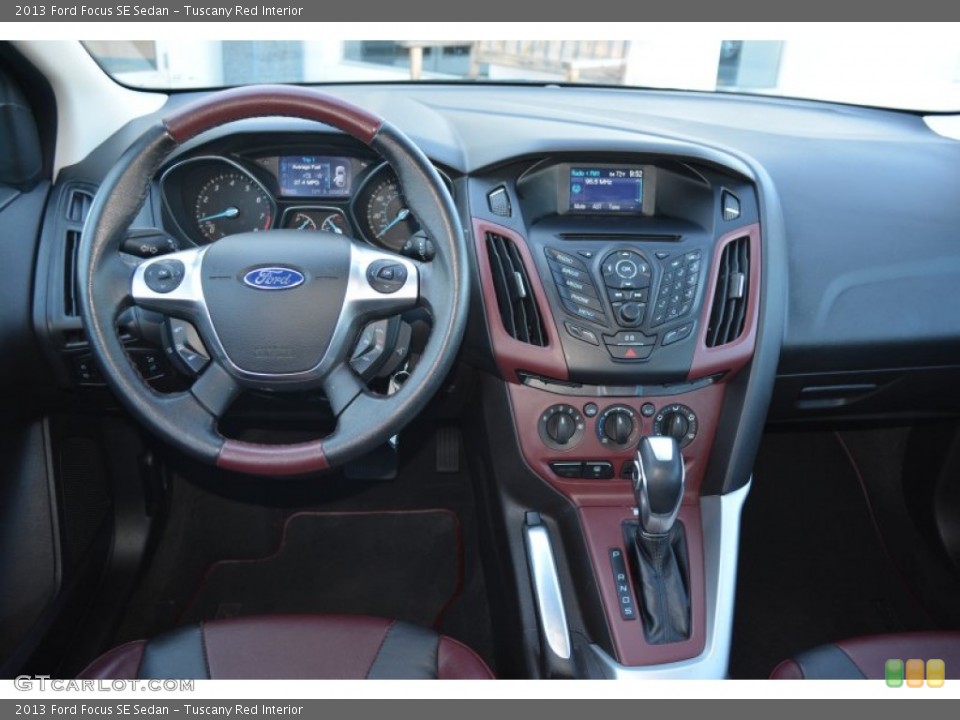 Tuscany Red Interior Dashboard for the 2013 Ford Focus SE Sedan #102701609