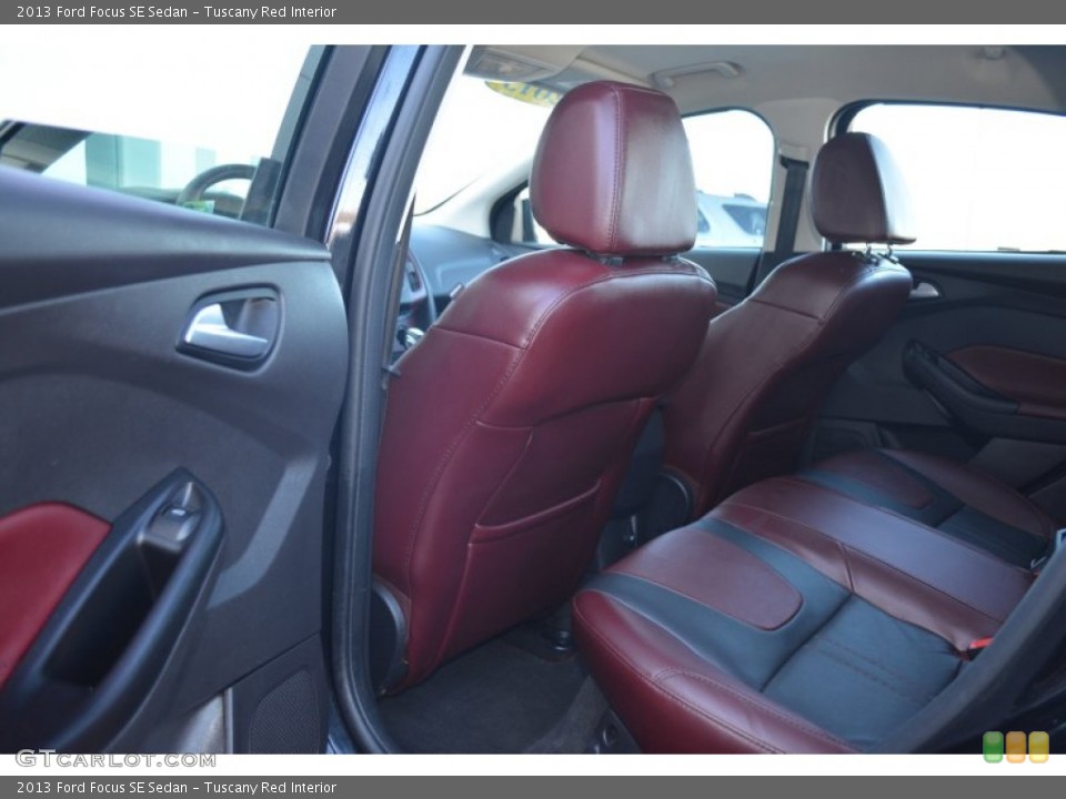 Tuscany Red Interior Rear Seat for the 2013 Ford Focus SE Sedan #102701624
