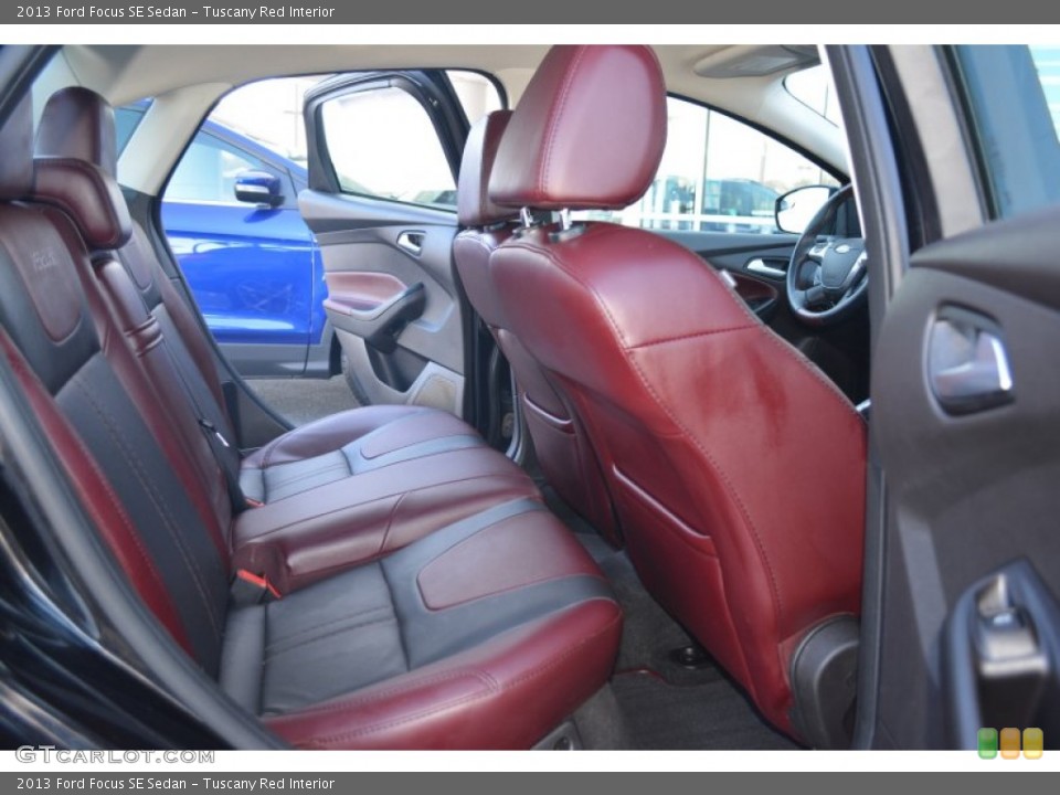 Tuscany Red Interior Rear Seat for the 2013 Ford Focus SE Sedan #102701633
