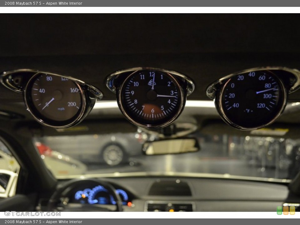 Aspen White Interior Gauges for the 2008 Maybach 57 S #102702296