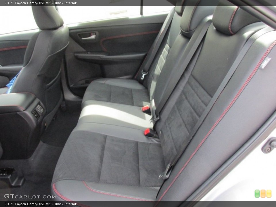 Black Interior Rear Seat for the 2015 Toyota Camry XSE V6 #102705263