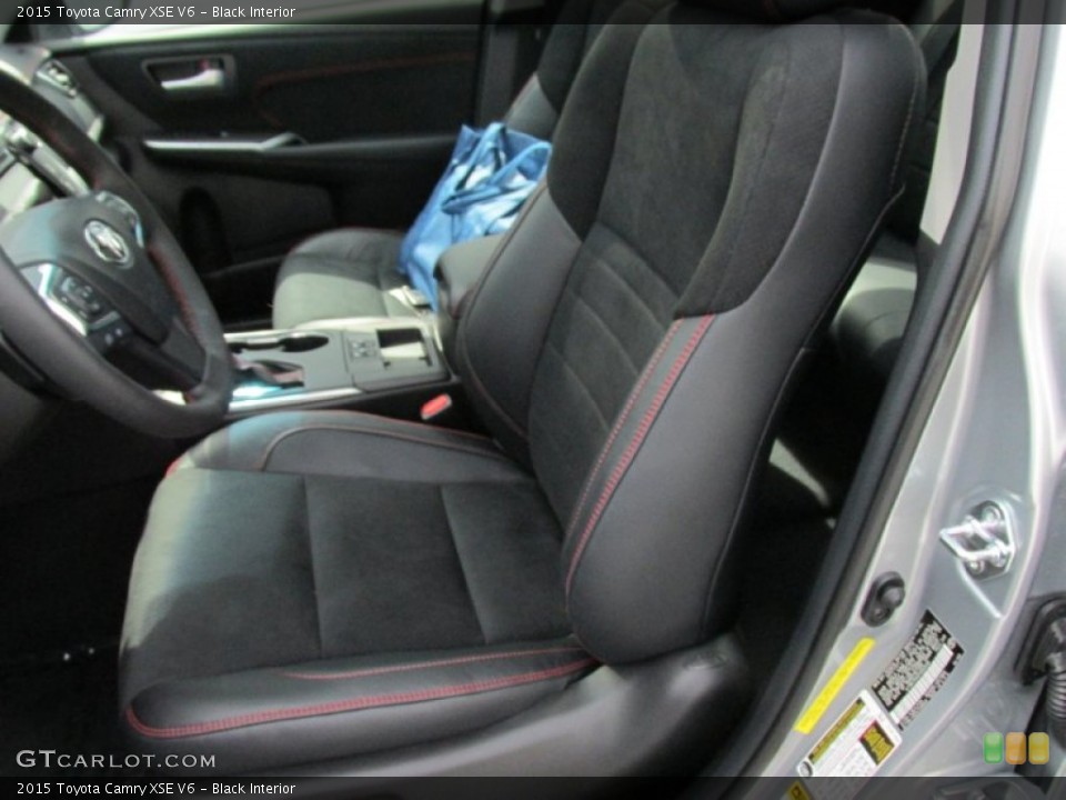 Black Interior Front Seat for the 2015 Toyota Camry XSE V6 #102705326