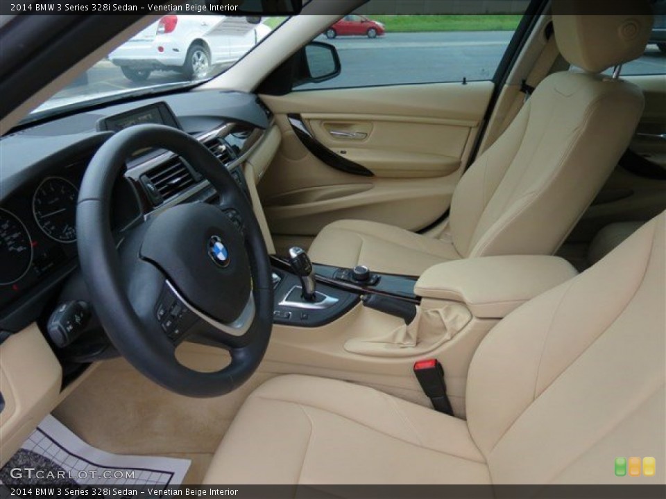 Venetian Beige Interior Photo for the 2014 BMW 3 Series 328i Sedan #102705338