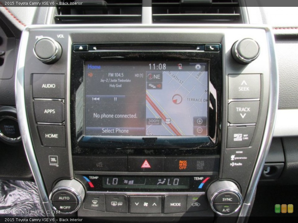 Black Interior Navigation for the 2015 Toyota Camry XSE V6 #102705410