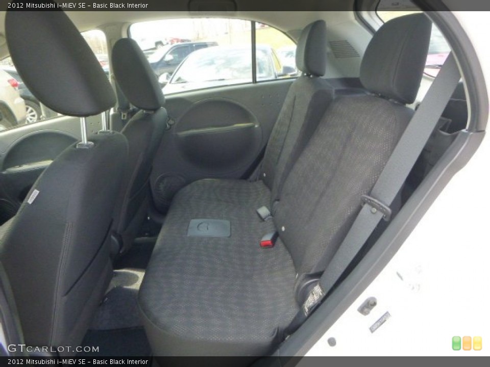 Basic Black Interior Rear Seat for the 2012 Mitsubishi i-MiEV SE #102715265