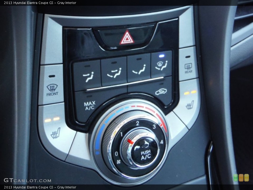 Gray Interior Controls for the 2013 Hyundai Elantra Coupe GS #102715394