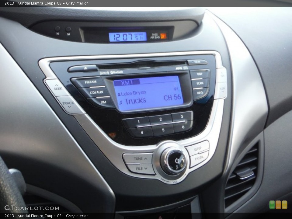 Gray Interior Controls for the 2013 Hyundai Elantra Coupe GS #102715415