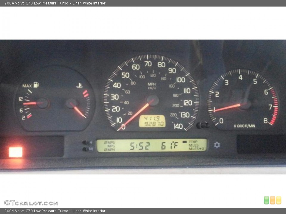 Linen White Interior Gauges for the 2004 Volvo C70 Low Pressure Turbo #102721343