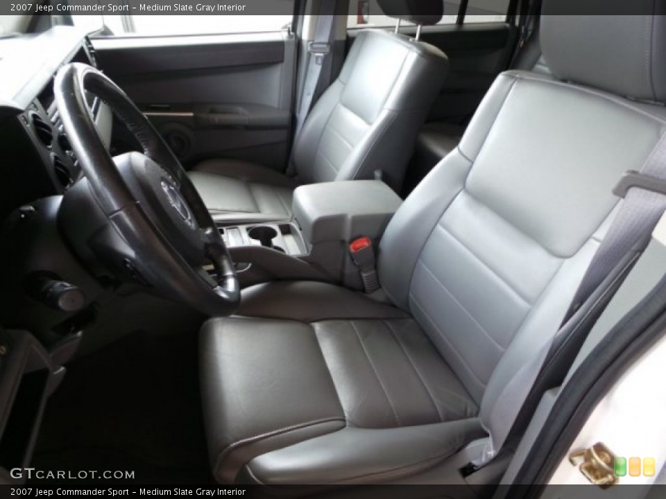Medium Slate Gray Interior Front Seat for the 2007 Jeep Commander Sport #102721721