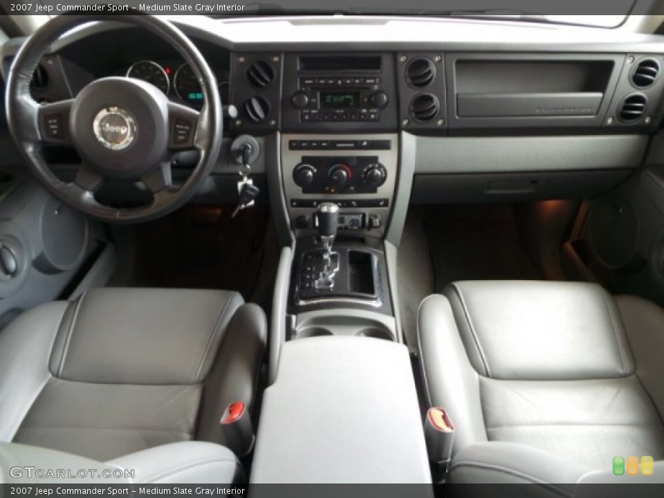 Medium Slate Gray Interior Dashboard for the 2007 Jeep Commander Sport #102721943