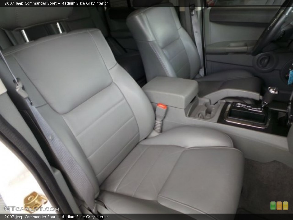 Medium Slate Gray Interior Front Seat for the 2007 Jeep Commander Sport #102722018