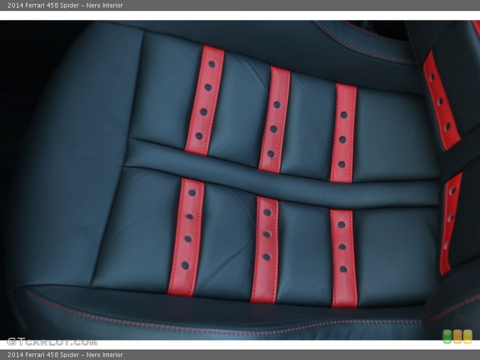 Nero Interior Front Seat for the 2014 Ferrari 458 Spider #102727109