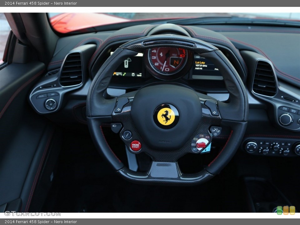 Nero Interior Steering Wheel for the 2014 Ferrari 458 Spider #102727115