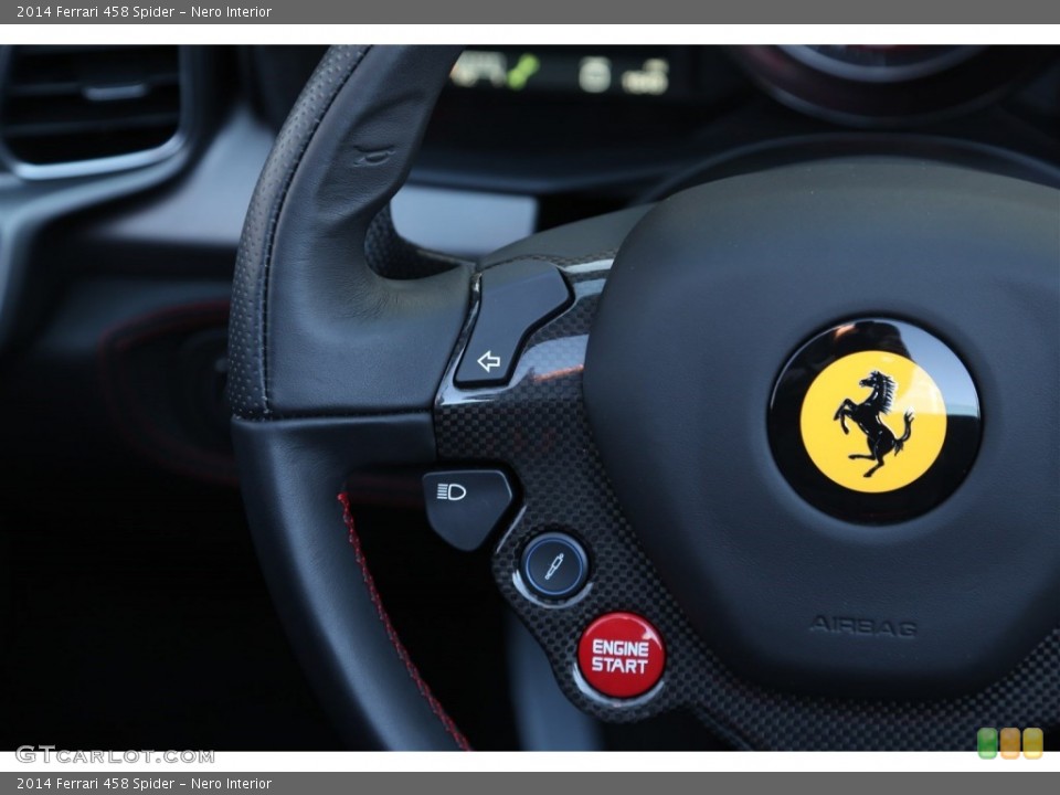 Nero Interior Controls for the 2014 Ferrari 458 Spider #102727133