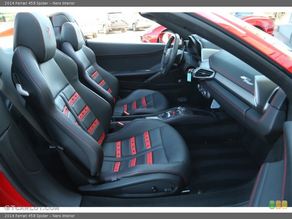 Nero Interior Front Seat for the 2014 Ferrari 458 Spider #102727179