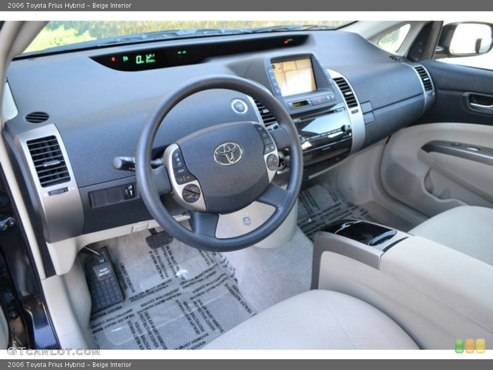 Beige 2006 Toyota Prius Interiors