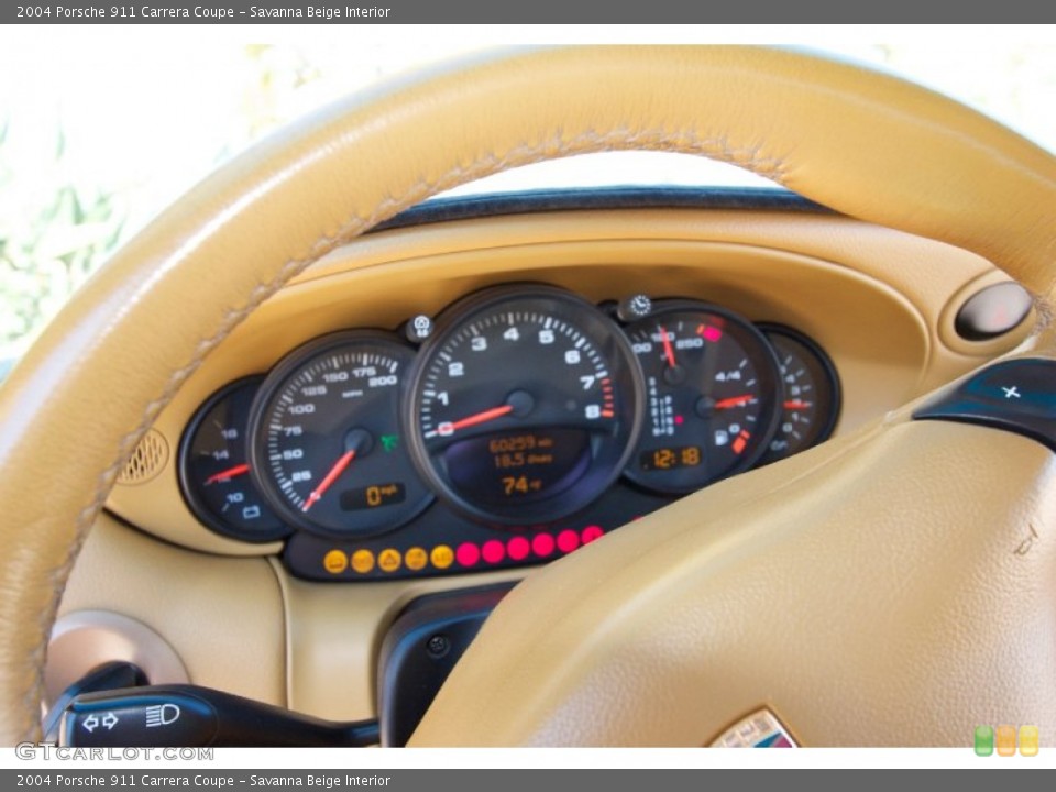 Savanna Beige Interior Gauges for the 2004 Porsche 911 Carrera Coupe #102730630