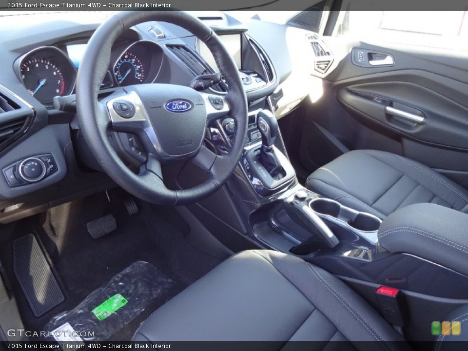 Charcoal Black Interior Prime Interior for the 2015 Ford Escape Titanium 4WD #102730726