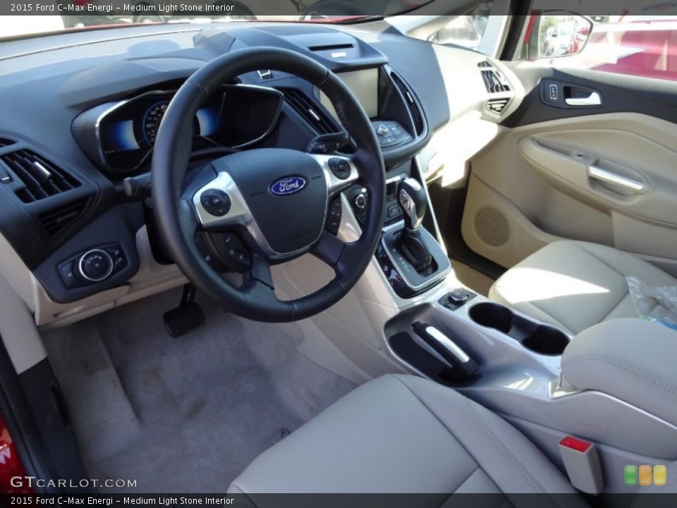 Medium Light Stone 2015 Ford C-Max Interiors