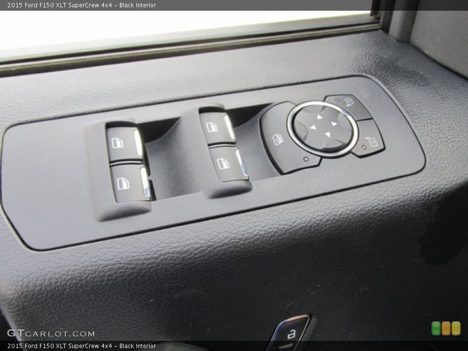 Black Interior Controls for the 2015 Ford F150 XLT SuperCrew 4x4 #102742511